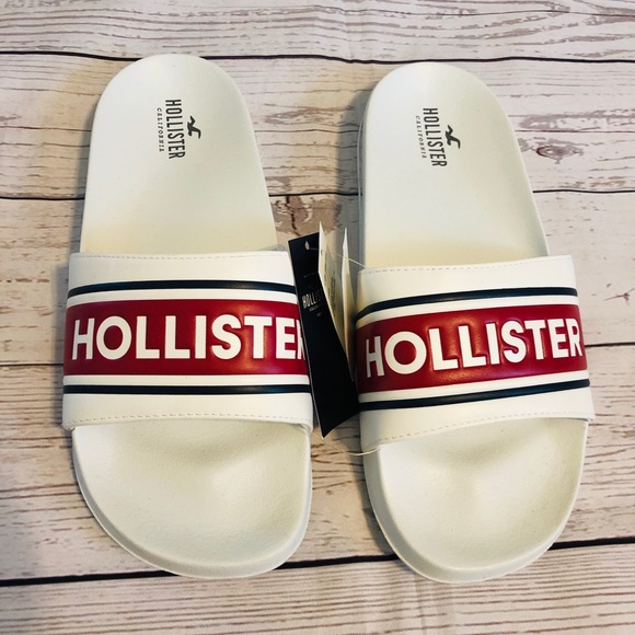 hollister slide sandals